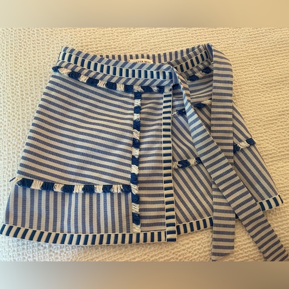 Hunter Bell Bay Skirt coastal stripe, size 6 - Picture 7 of 8